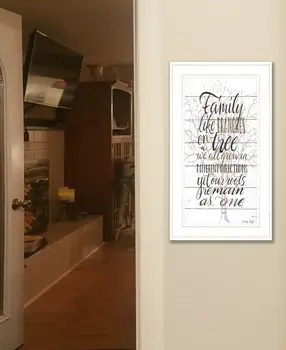 Family 4 White Framed Print Wall Art