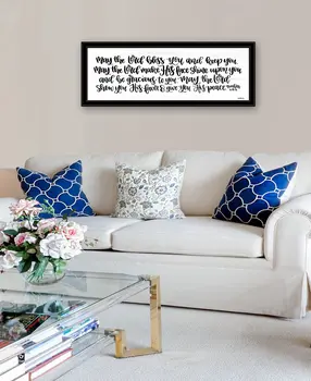 May the Lord Bless You and Keep You 2 Black Framed Print Wall Art