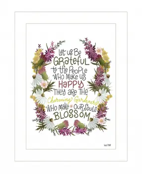 Charming Garden 2 White Framed Print Wall Art