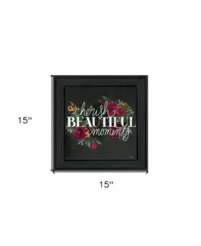 Cherish the Moments 3 Black Framed Print Wall Art