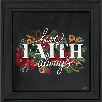 Have Faith 3 Black Framed Print Wall Art