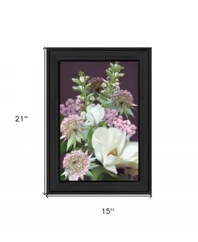 Wild For Plum Bouquet 3 Black Framed Print Wall Art