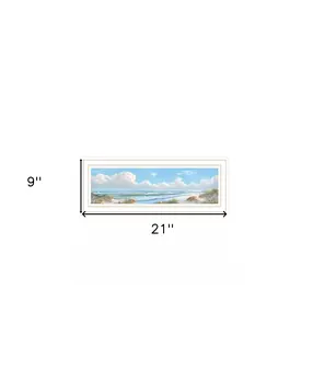 Seascape I 1 White Framed Print Wall Art
