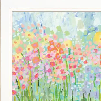 Growing Things NO 4 White Framed Print Wall Art