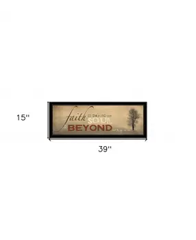 Sepia Tree Black Framed Print Wall Art