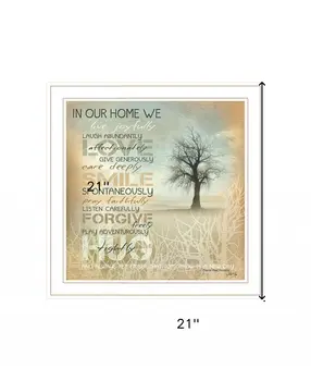 In Our Home 3 White Framed Print Wall Art