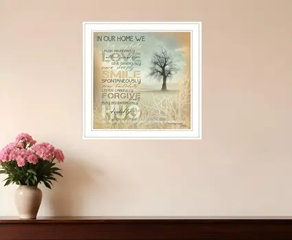 In Our Home 3 White Framed Print Wall Art