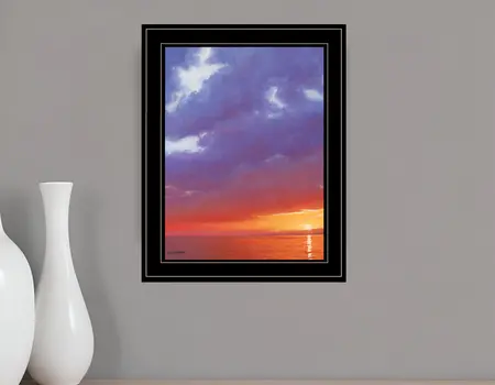Certain Glow 3 Black Framed Print Wall Art