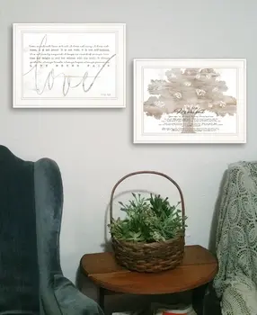 Set Of Two Love In the Moment White Framed Print Wall Art