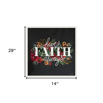 Set Of Two Cherish and Have Faith 3 White Framed Print Wall Art