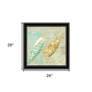 Set Of Four Ocean 1 Black Framed Print Wall Art