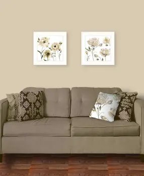 Set Of Two Brittany I and Sea II 1 White Framed Print Wall Art