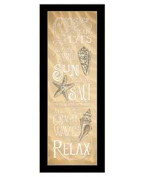 Close Your Eyes 1 Black Framed Print Wall Art