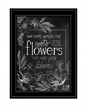 Yet to Bloom 1 Black Framed Print Wall Art