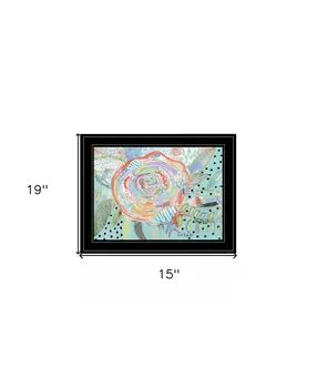 Bloom for Yourself 2 Black Framed Print Wall Art