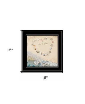 Marriage is a Beach 3 Black Framed Print Wall Art