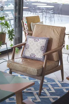 20" Gray Floral Frame Indoor Outdoor Zippered Throw Pillow