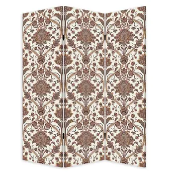 Vintage Green Baroque Three Panel Room Divider Screen