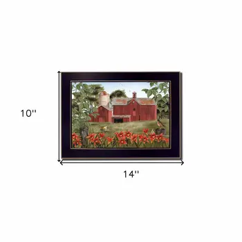 Summer Days 3 Black Framed Print Wall Art
