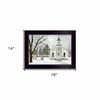 I Heard the Bells on Christmas 5 Black Framed Print Wall Art