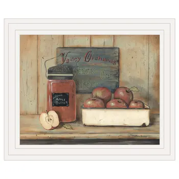 Apple Butter 3 White Framed Print Wall Art