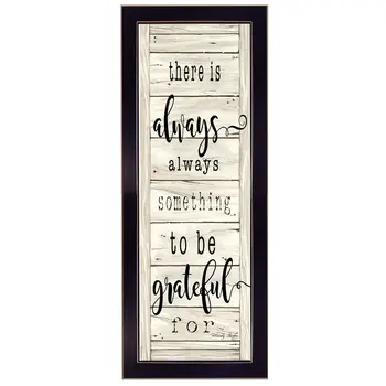 Be Grateful Black Framed Print Wall Art