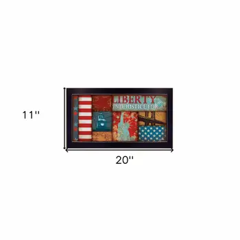 Liberty Black Framed Print Wall Art