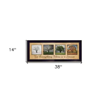 There is a Season Black Framed Print Wall Art