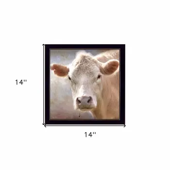Up Close on the Farm Black Framed Print Wall Art