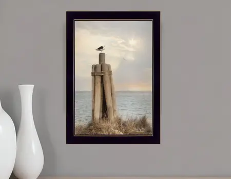 Birds Eye View 1 Black Framed Print Wall Art