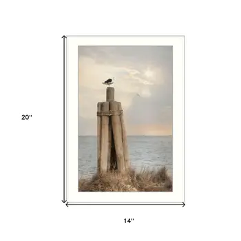 Birds Eye View 2 White Framed Print Wall Art