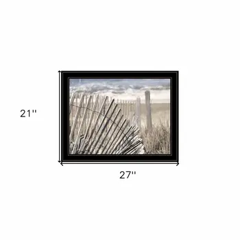 On The Coastline 2 Black Framed Print Wall Art