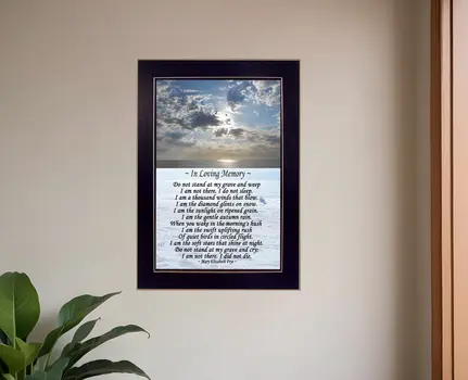 In Loving Memory 2 Black Framed Print Wall Art
