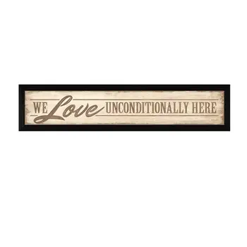 Love Unconditionally 1 Black Framed Print Wall Art