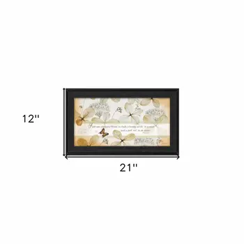 Faith Sees Black Framed Print Wall Art