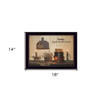 Forever Family 1 Black Framed Print Wall Art