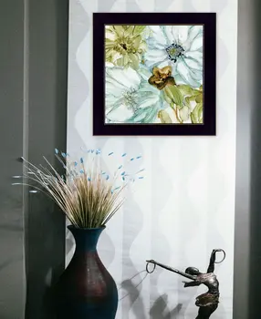 Sea glass Garden I 1 Black Framed Print Wall Art