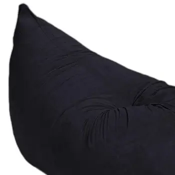 73" x 38" Black Sofa Sack Bean Bag Lounger