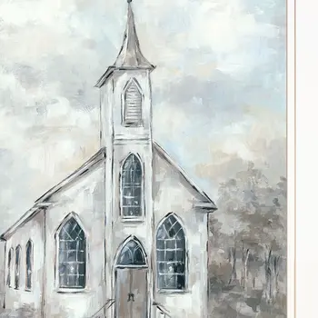 Faith 3 White Framed Print Wall Art