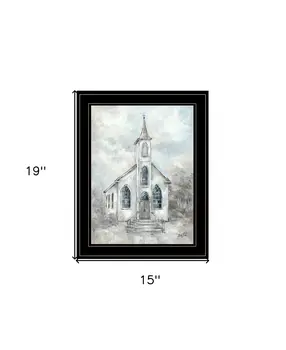 Faith 4 Black Framed Print Wall Art