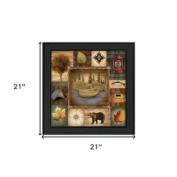 At the Lake 2 Black Framed Print Wall Art