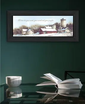Be TRUE Black Framed Print Wall Art