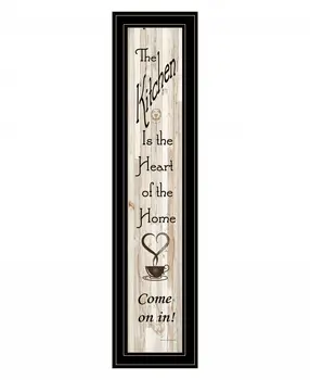 Kitchen is the Heart of the Home 17 Black Framed Print Kitchen Wall Art