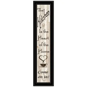 Kitchen is the Heart of the Home 18 Black Framed Print Kitchen Wall Art