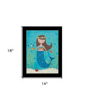 Under the Sea 5 Black Framed Print Wall Art