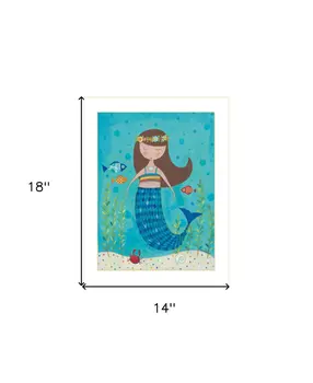 Under the Sea 6 White Framed Print Wall Art