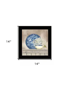 Farmhouse Blues I 1 Black Framed Print Wall Art