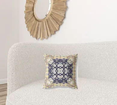 16" Yellow Throw Pillow