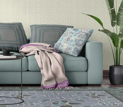 18" X 18" Gray And Pink Paisley Blown Seam Suede Throw Pillow