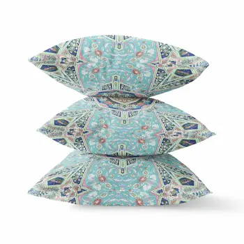 16" Aqua Throw Pillow